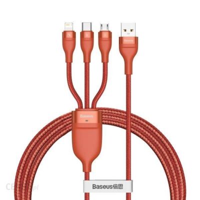 Baseus 3w1 kabel USB - Lightning / USB Typ C / micro USB 1