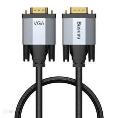 Baseus Enjoyment dwukierunkowy kabel przewód VGA / VGA 1m szary (CAKSX-T0G)