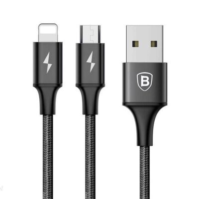 Baseus Kabel 2W1 Micro Usb + Usb-C Rapid Series 120Cm