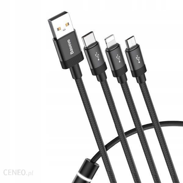 Baseus Kabel 3w1 Lightning USB-C Micro USB 3.5A (02096)