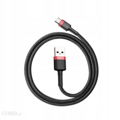 BASEUS KABEL CAFULE (TYPU C 0 5 M) CZERWONO CZARNY 3A