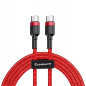 BASEUS Kabel USB-C Cafule 1m Czerwony