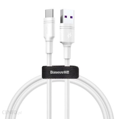 Baseus Kabel Usb-C Typ-C 1M 5A Biały (Bra007029)