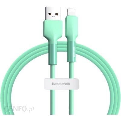 Baseus Kabel USB - Lightning Silica Gel 1m Zielony (CALGJ06)