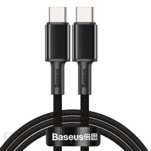 Baseus Kabel USB Typ C - USB Typ C High Density Braided 2m Czarny (CATGDA01)