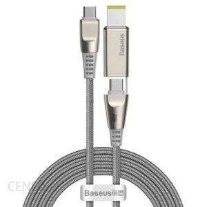 BASEUS Kabel USB Typ C - USB Typ C Lenovo Flash Series 2m Srebrny (CA1T2B0G)