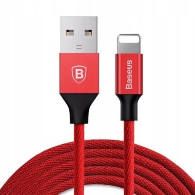 Baseus Oryginalny Kabel Lightning Iphone Yiven Cable Czerwony