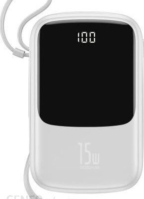 Powerbank Baseus Qpow 10000mAh Biały (PPQD-A02)