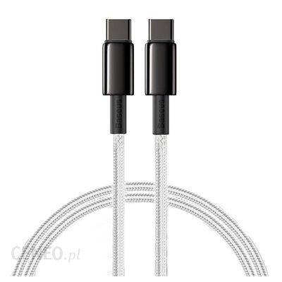 BASEUS Tungsten Gold Kabel USB Typ-C - USB Typ-C 2m Biały (CATWJG02)