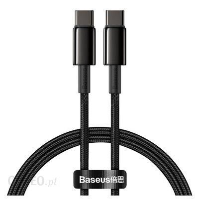 BASEUS Tungsten Gold Kabel USB Typ-C - USB Typ-C 2m Czarny (CATWJG01)