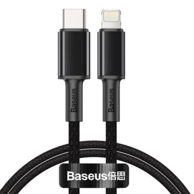 BASEUS USB-C do Lightning PD 20W 1m czarny