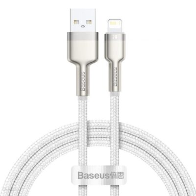 Baseus USB do Lightning Cafule 1m Biały (CALJKA02)