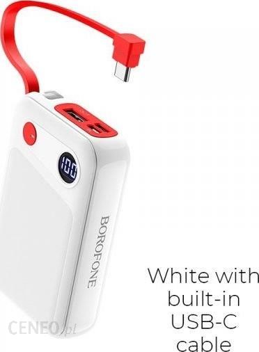 Powerbank Borofone BT24 10000mAh USB C Biały