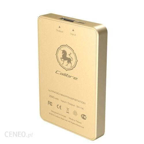 Powerbank Calibre Ultra Go Nano 2500mAh Złoty (4718487550142)
