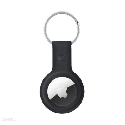 Crong Silicone Case with Key Ring Brelok do Apple AirTag czarny