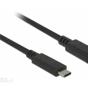 Delock USB-C M/F 3.1 1M Czarny