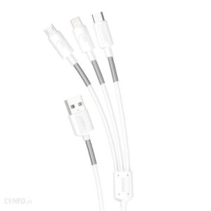 Dudao kabel przewód 3w1 USB - Lightning / USB Typ C / micro USB 1