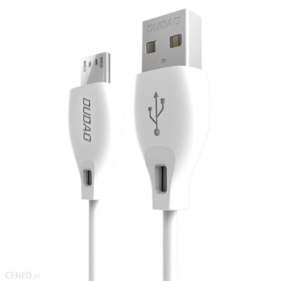 Dudao przewód kabel micro USB 2.1A 2m biały (L4M)