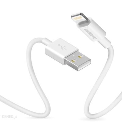 Dudao przewód kabel USB / Lightning 3A 1m biały (L1L)