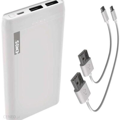Powerbank EMOS Alpha 10S 10000mAh Biały