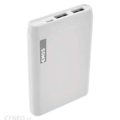 Powerbank EMOS ALPHA 5000mAh Biały (B0521W)