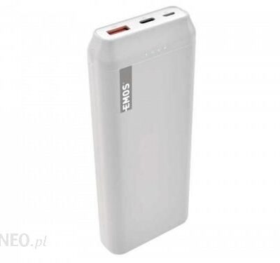 Powerbank EMOS ALPHAQ 20000mAh Biały (B0525W)