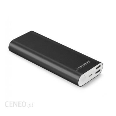 Powerbank Esperanza 10000mAh Proton Czarny (EMP113K)