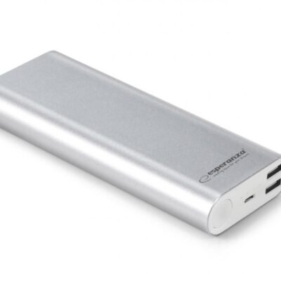 Powerbank ESPERANZA 10000MAH PROTON SREBRNY