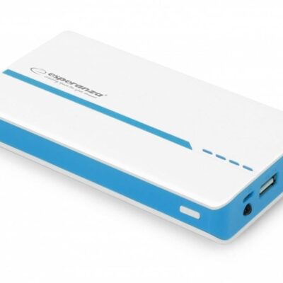 Powerbank Esperanza 11000mAh Biały/Niebieski (EMP107WB)