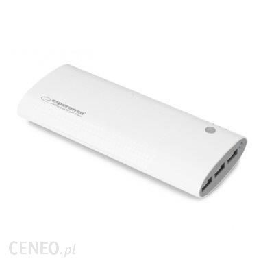 Powerbank Esperanza 13800mAh Biało/Szary (EMP115WE)