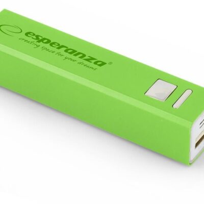 Powerbank Esperanza 2400mAh Zielony (EMP102G)