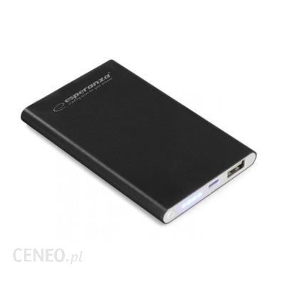 Powerbank Esperanza 4400mAh Nucleus Czarny (EMP116K)