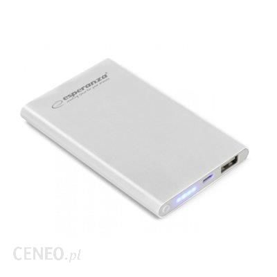 Powerbank Esperanza 4400mAh Nucleus Srebrny (EMP116S)