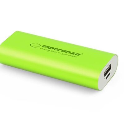 Powerbank Esperanza 4400mAh Zielony (EMP105G)
