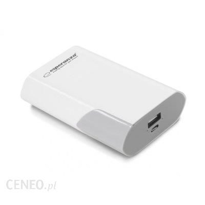 Powerbank Esperanza 6000mAh Boson Biały/Szary (EMP111WE)