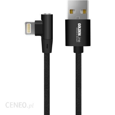 GÖTZE & JENSEN Golden Line USB Lightning 1m Czarny (UC01K90CAL)