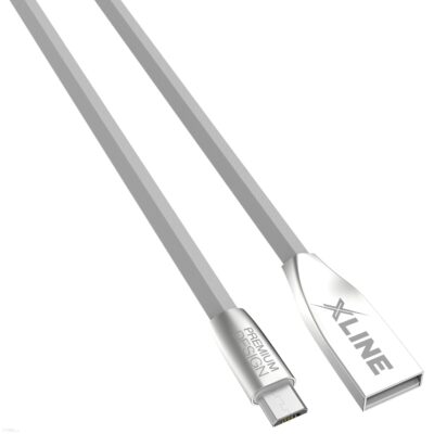 Gotze&Jensen Kabel microUSB X-line GC 1m Biały