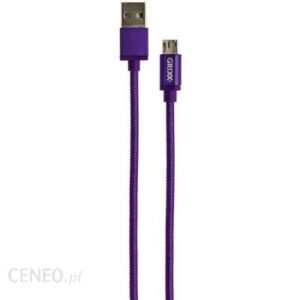 Grixx Kabel USB - Micro USB 1m Fioletowy (GRCAMUSBFPU01)