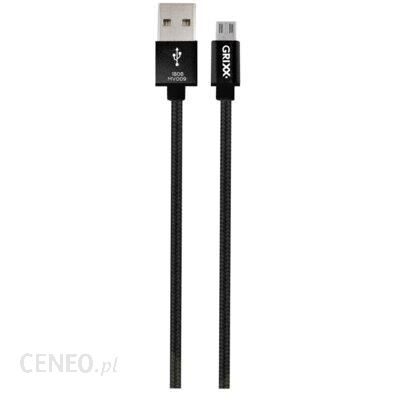 Grixx Kabel USB - Micro USB Optimum 1m Czarny (GROSGCAMUSBFBK01)