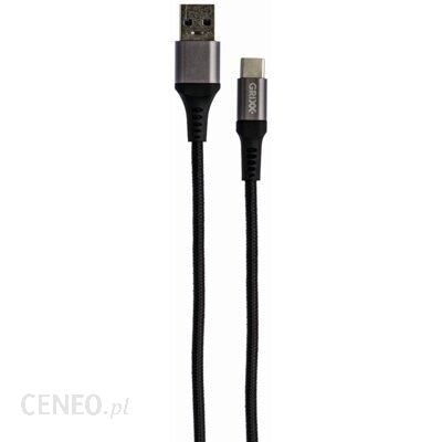 Grixx Kabel USB - USB Typ-C 3m Czarny (GRCACUSBFBK03)