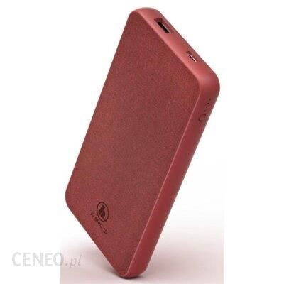 Powerbank Hama Fabric 10 10000mAh Czerwony (187258)