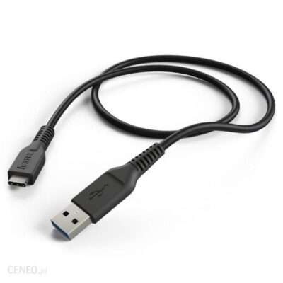 Hama Kabel Do Ładowania I Synchronizacji Usb Typu C Wtyczka Usb 3.0 A 1M Czarny (1736640000)