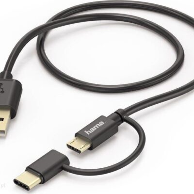 Hama Mikro Usb 2w1 1M Czarny