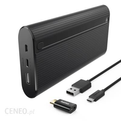 Powerbank Hama Power Pack X20 20000mAh Czarny (178985)