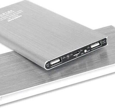 Powerbank HiTech US13B SUPER SLIM 20000mAh Srebrny
