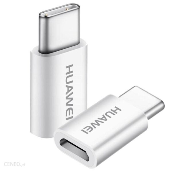 Huawei Adapter microUSB USB-C AP52 Biały