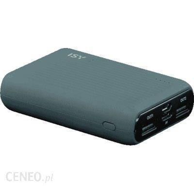Powerbank ISY 10000mAh Niebieski (IPP-10000-HD-BK)