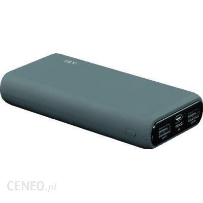 Powerbank ISY 20000mAh Niebieski (IPP-20000-HD-BK)