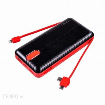 Powerbank Ldnio Pl2014 20000Mah Czarno-Czerwony
