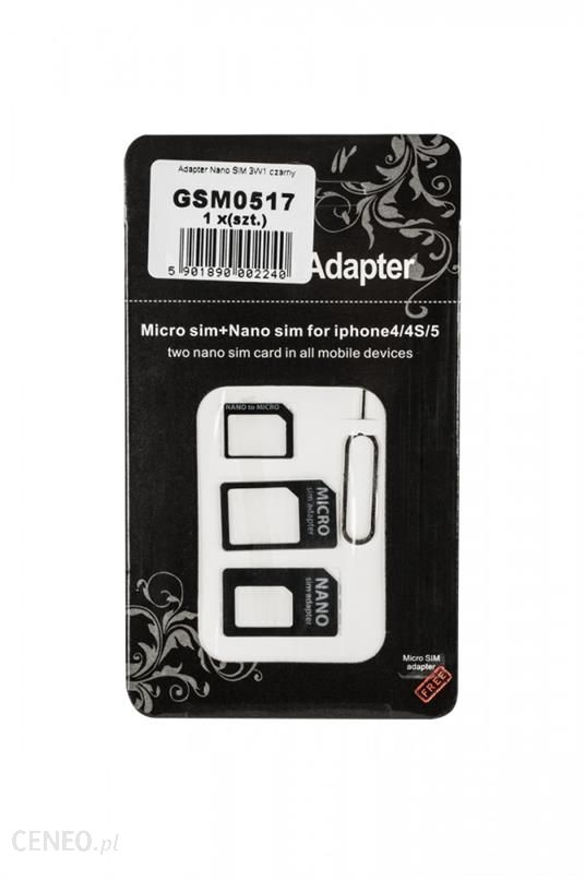 M-Life Adapter Nano Sim 3W1 Czarny (GSM0517)